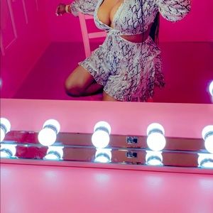 Wild win ruffle romper